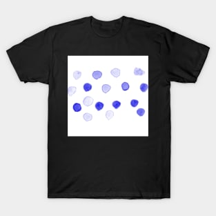 Blue Watercolor Spots T-Shirt